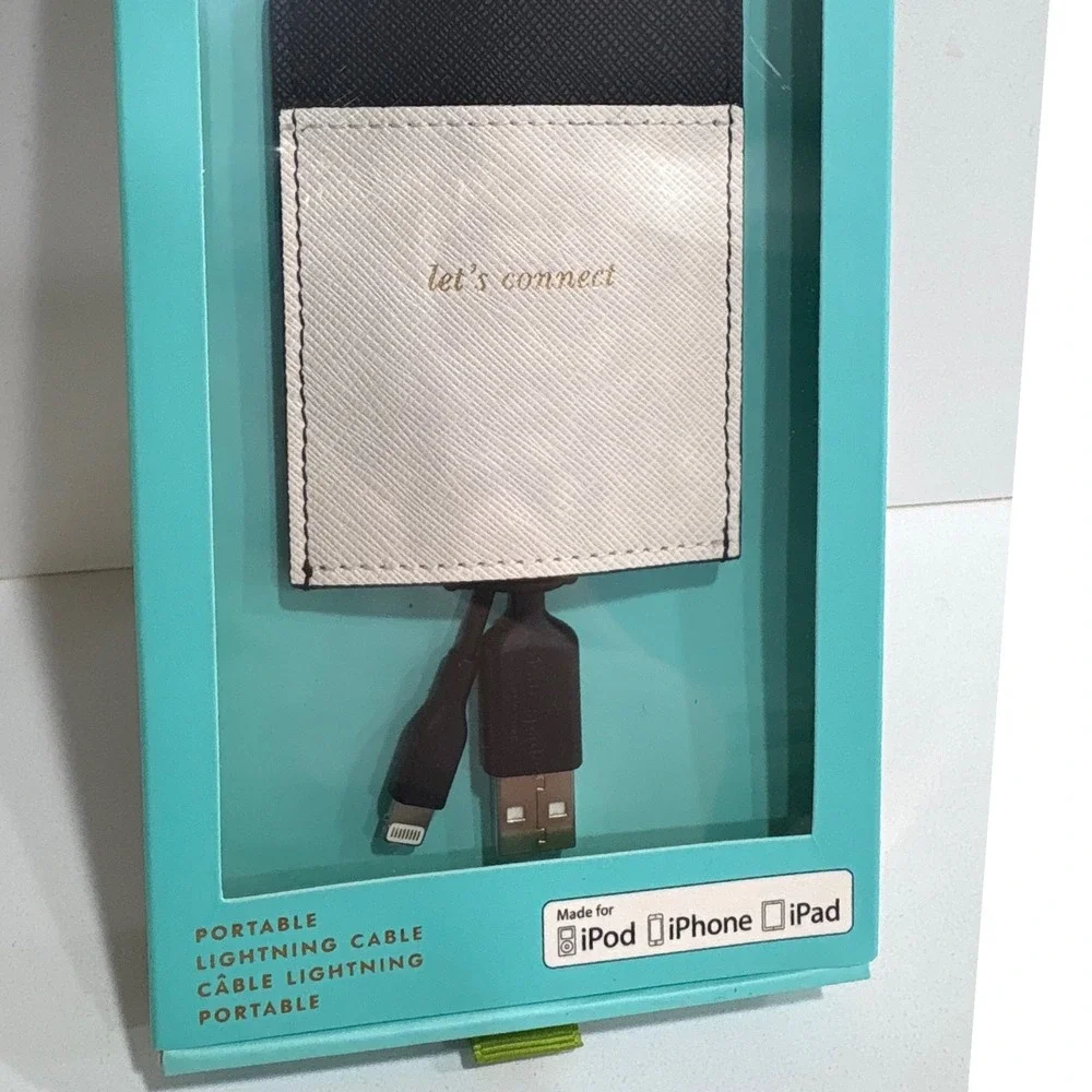 Kate Spade New York Portable Lightning Cable Let's‎ Connect iPhone iPad